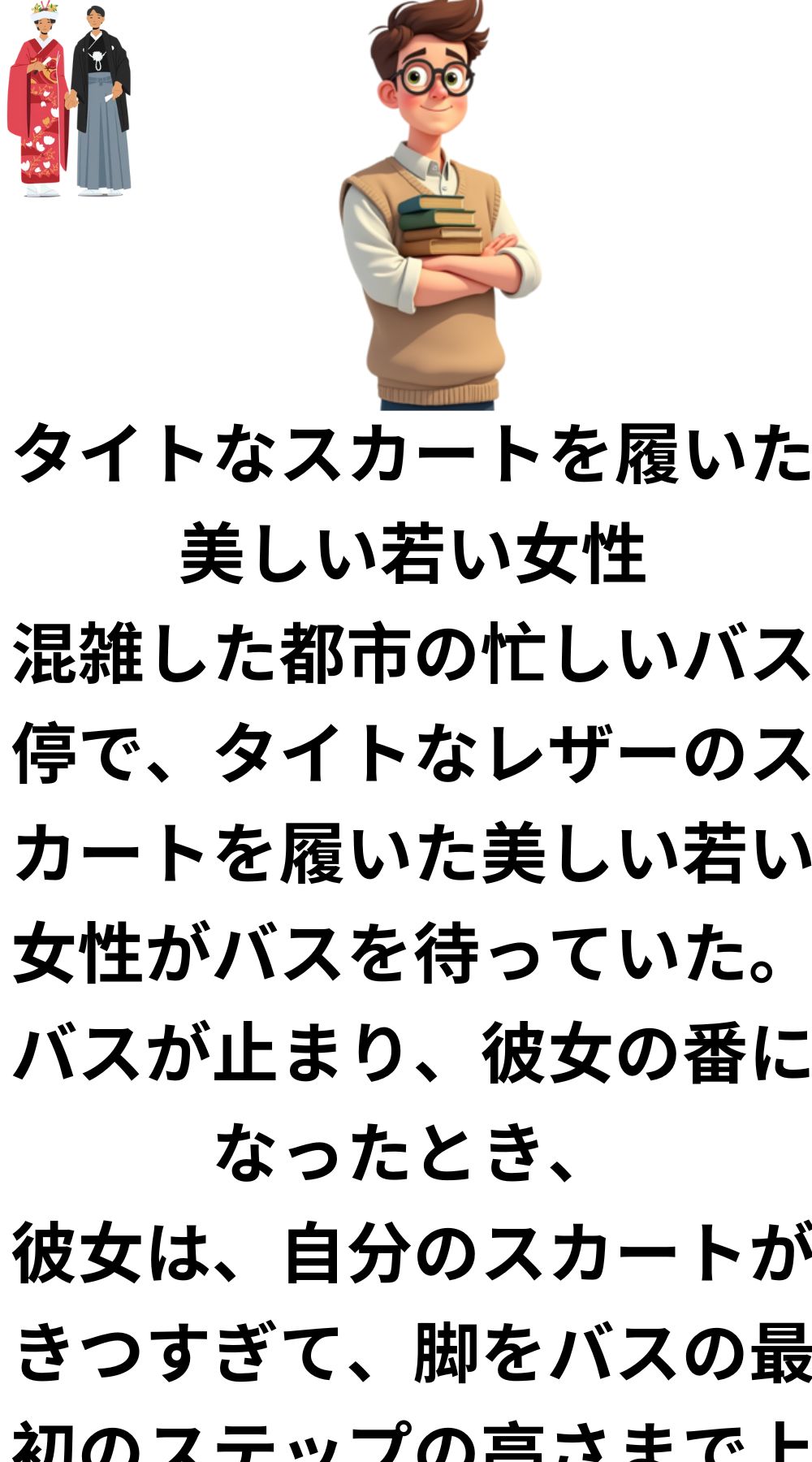 タイトなスカートを履いた美しい若い女性